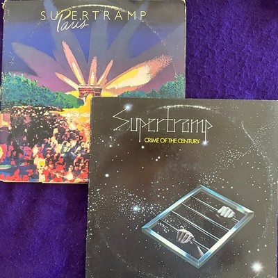 2x Tested EX LOT of SUPERTRAMP Crime of The Century / Paris 2LP ORIGINAL 1st