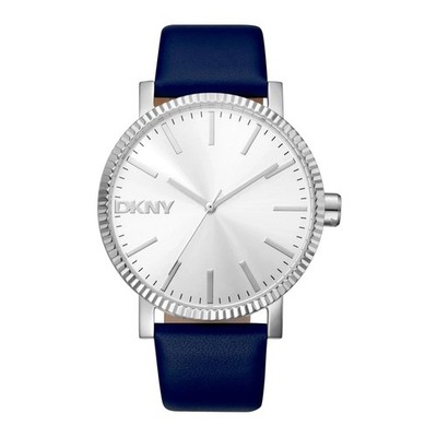 DKNY Soho Maxi DK1L034L0015 Women's Blue Leather 40mm Watch New