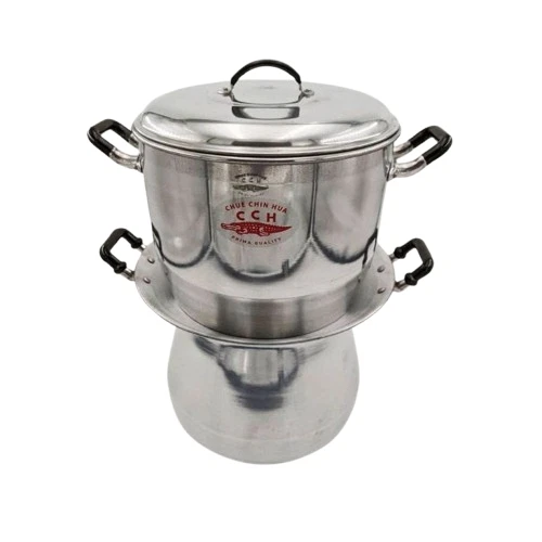 THAI LAO Tradition Cookware Sticky Rice Steamer Pot Glutinous Aluminum Basket