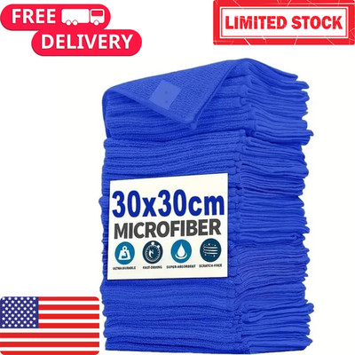 Microfiber Cleaning Cloth Towels Car Wash Auto Detailing Lint Free Reusable