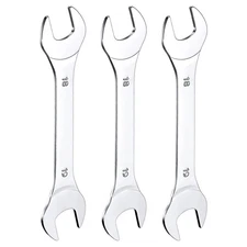 3pcs Double Open End Thin Wrench 18×19mm Metric U-Shaped Spanner