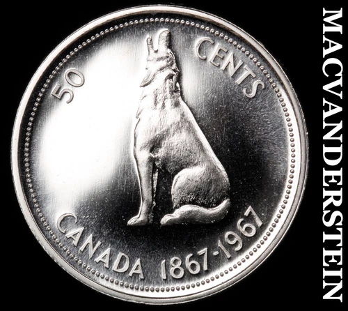 1967 Canada Silver 50 Cents- Brilliant Uncirculated Luster No Reserve #i7498