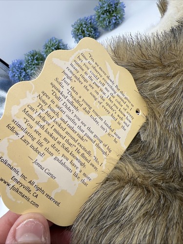 NEU Folkmanis Baby Faultier Handpuppe Plüsch 13 Zoll Stofftier Spielzeug Neu mit Etikett Sofia - Bild 12 von 13