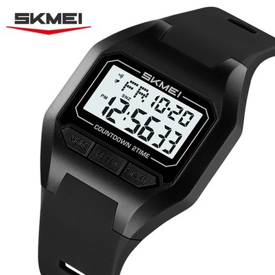 SKMEI Men Electronic Watch Student Boys Digital Wristwatch Alarm LED Stopwatch