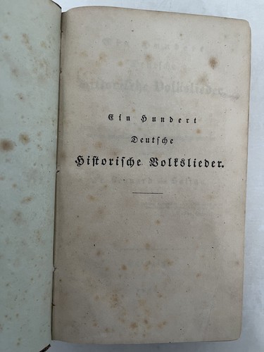 Soltau - Ein Hundert Deutsche Historische Volkslieder. Weber 1836 - Bild 4 von 24