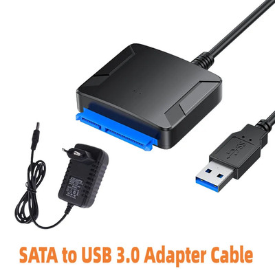USB 3.0 to SATA Adapter Cable External Converter for 2.5'' and 3.5'' HDD