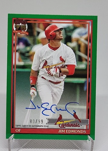 2026 Topps Series 1 Jim Edmonds 1991 Topps Baseball Autographs (RAW)