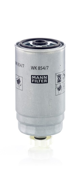MANN-FILTER Wk 854/7 Kraftstofffilter FüR Chrysler Spin-On-image
