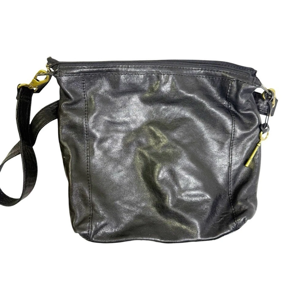 Bandolera de cuero Fossil Maddox con bloqueo giratorio Foto 4 de 4