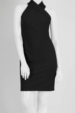 Rachel Rachel Roy Women's Black Harland Short Halter Sheath Dress Plus Size S