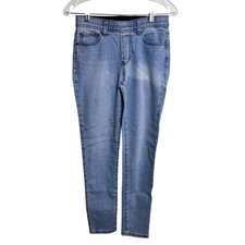 DG2 Diane Gilman Jeans NWT Blue Denim Pull On Elastic Waist Style 294871 Size XS