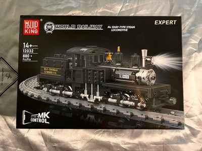 Mould King Shay-Type Steam Locomotive Building Set, With Led Light, Remote