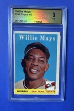 1958 Topps Willie Mays #5 MBA 3 VG