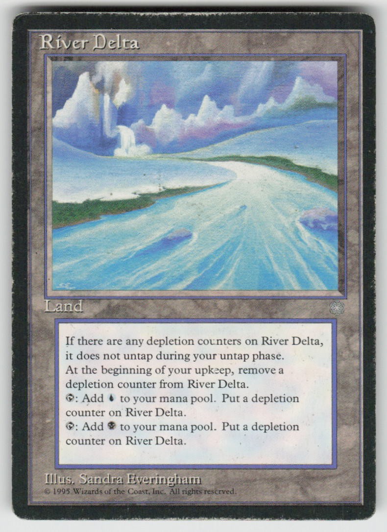 River Delta Rare Ice Age 359 MTG Heavily Played Reserved List