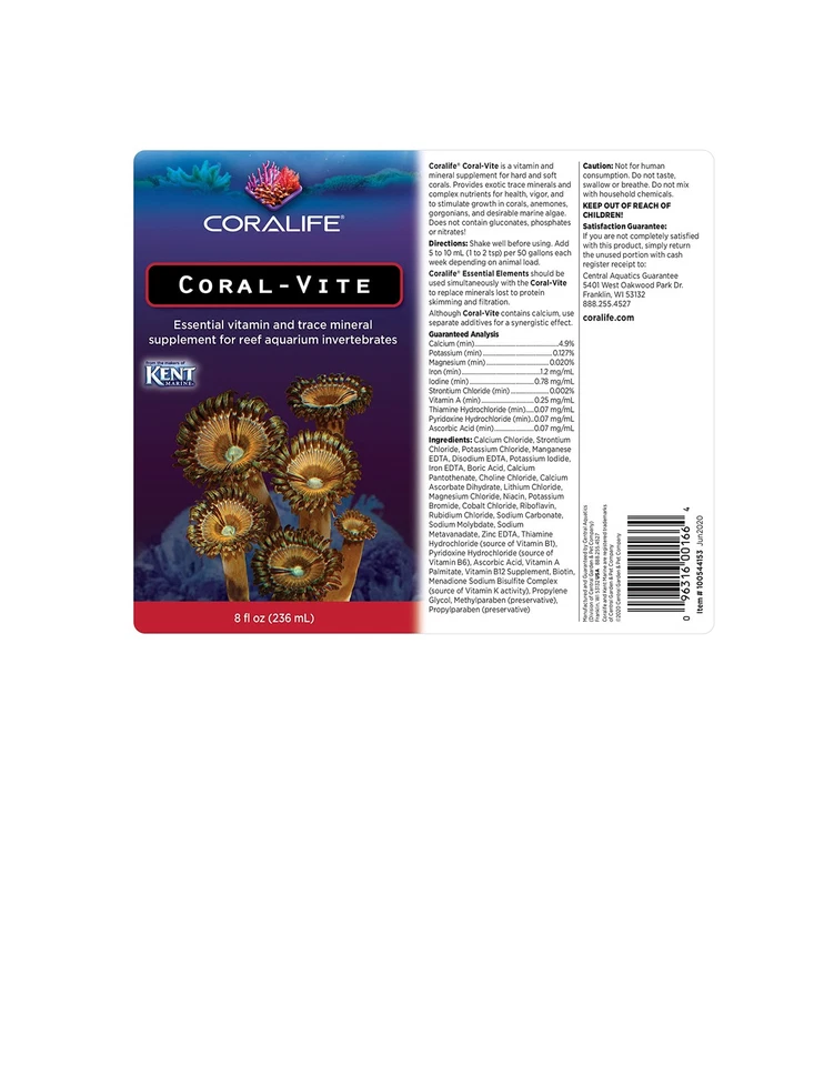 Аквариум для морской воды аквариум Coral-Vite жидкий необходимый витамин и след Mi... - Изображение 4 из 4