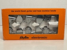 Vintage Schaller M6a Chrome 3x3 Guitar Tuners Tuning Pegs Made In Germany Boxed