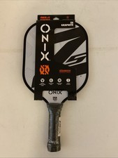 Onix 15.5" Z5 Wide Body Pickleball Paddle - Graphite, Stiff Flex - WHITE/BLACK
