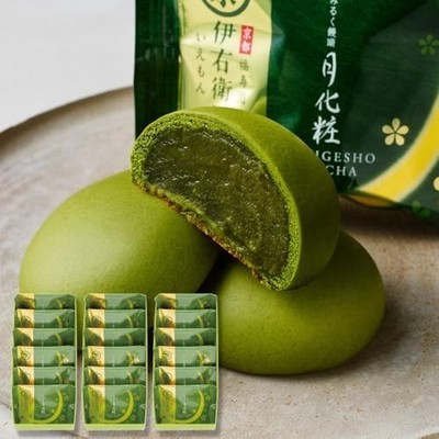 Iyemon Tsukigesho Matcha Manju 18 Pieces Set Japanese Sweets Wagashi