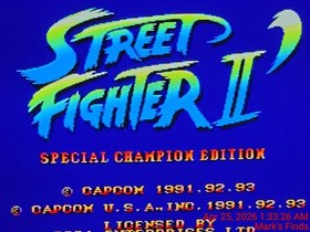 SEGA Genesis Model 2 Console Tested Working Controller Cords Street Fighter Game