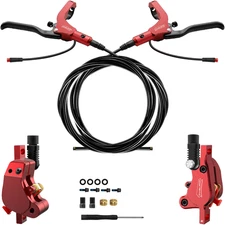 Hydraulic Disc Brakes Set 2-PIN/Power-Off  Electric Scooter/E-Scooter R-R - RED