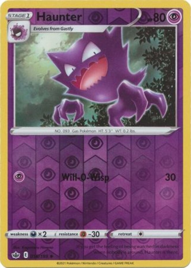 Haunter - 056/198 - Uncommon - Reverse Holo - Lightly Played