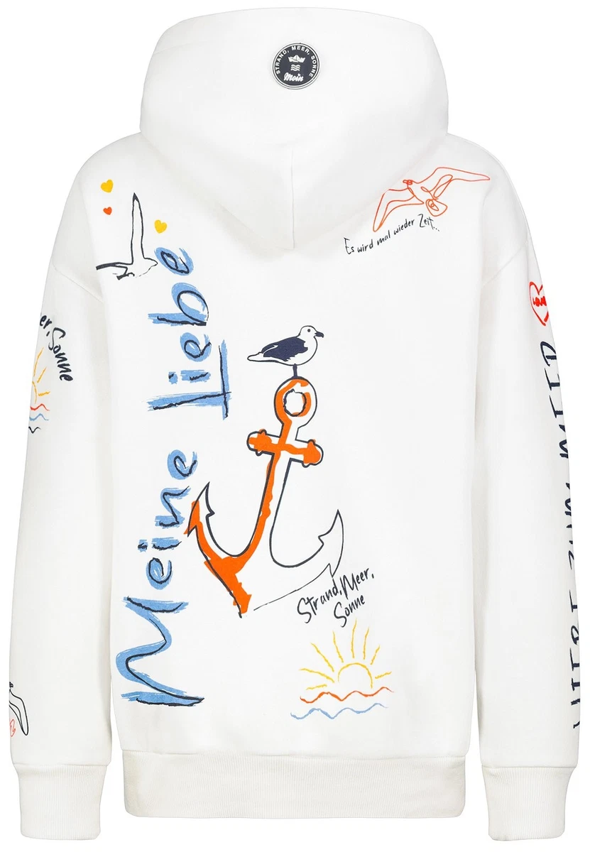 Eight2Nine Damen Hoodie Sweatshirt Maritim Meer Pullover Moin Liebe zum Meer