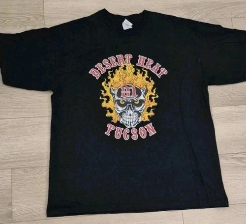 Tucson 81 Desert Heat Tee! Old-school biker style. Size XL. Shop now! Vintage. - product listing photo