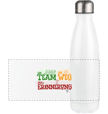 Bosseln: Ein Team - Ein Weg - Null Erinnerung - Panorama Thermoflasche 500ml