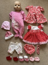 BABY ANNABELL DOLL + 3 COMPLETE OUTFITS & EXTRAS (FULLY WORKING ORDER)