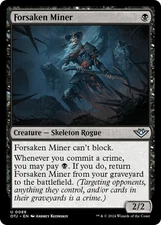 MTG Forsaken Miner [Outlaws of Thunder Junction] Foil Near Mint Magic
