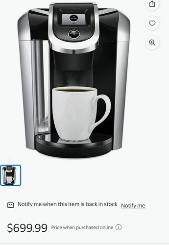 Keurig 2.0 K300 Brühsystem Kaffeemaschine Schwarz und Silber Karaffe - Bild 3 von 5