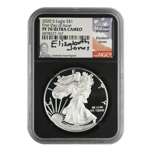 2020-S American Silver Eagle NGC PF-70 ULTRA CAMEO First Day of Issue