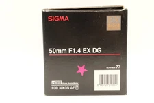 Sigma 50mm f1.4 EX DG HSM for NIKON AF