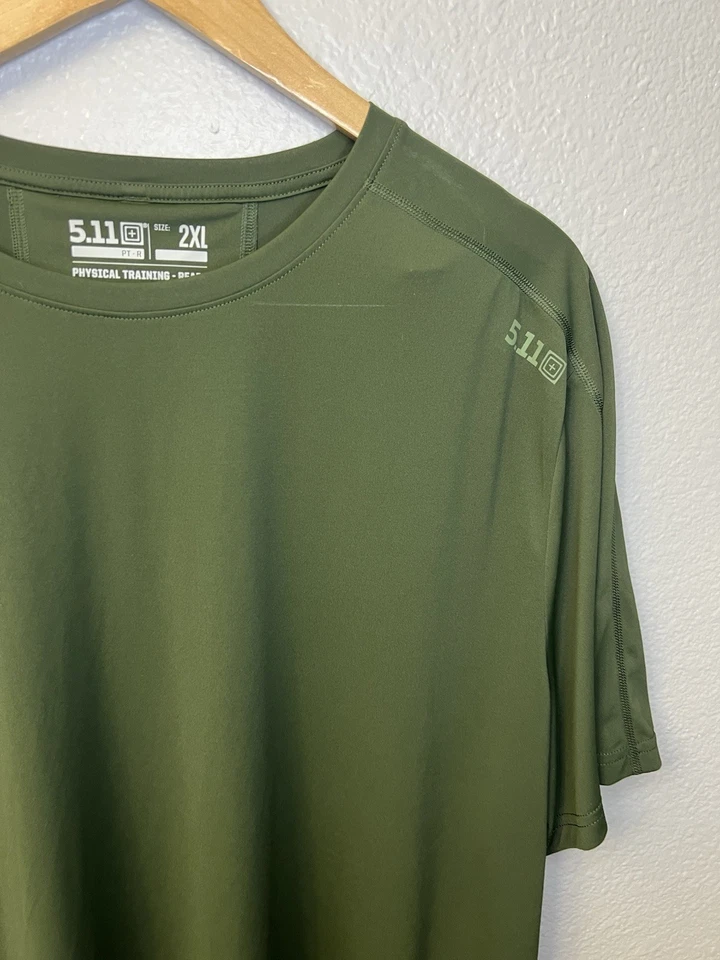 Camisa 5.11 Tactical PT-R Entrenamiento Físico Listo 2XL Verde Siempre Prepárate Foto 2 de 4