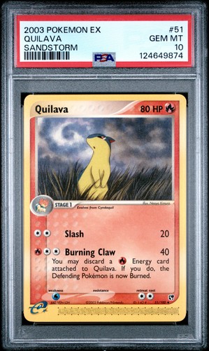 Quilava graded PSA 10 for sale on eBay
