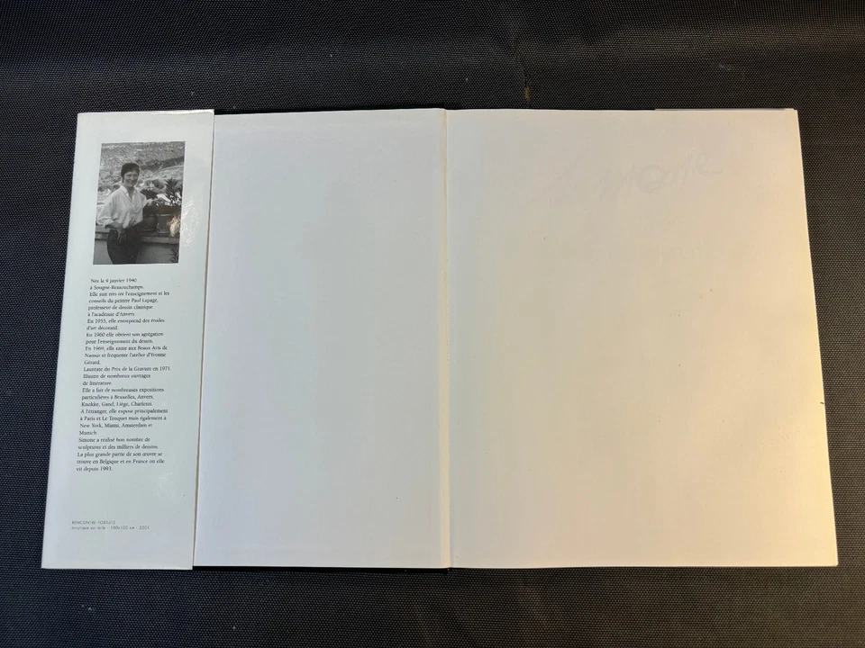 Ancien livre de Simone "Recontre fortuite" relié avec jaquette Art peinture - Photo 4/4