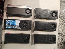 B3 Lot Of 6 NVIDIA GeForce Graphics Cards GTX...
