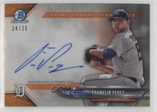 2018 Bowman Chrome Orange Refractor 24/25 Franklin Perez #PCS-FP Auto 0c6
