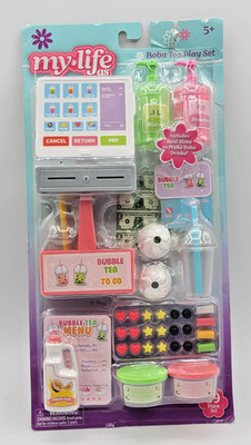 My Life As Boba Bubble Tea 39-Piece Accessory Play Set for 18'' Dolls ''READ''