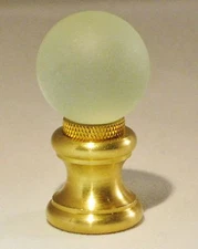 LAMP FINIAL-GLASS ORB LAMP FINIAL-FROSTED
