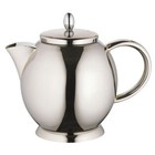 Elia Designer Tea Pot 14oz /400ml Polished 18/10 Stainless Steel Sliver TDT-40ST