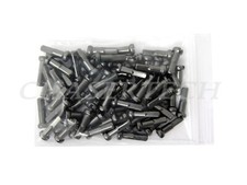 MTB Road BMX Bike 7075 Alloy Spoke Nipples 2.0mm 14G 5/8" 72 Pcs Metal Gray