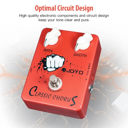 Mini pedal efecto coro clásico JOYO True Bypass para guitarra eléctrica - Imagen 6 de 10