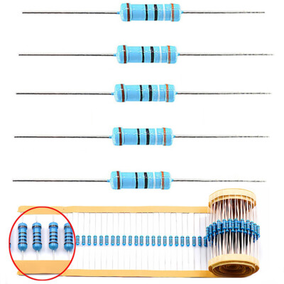 1/2W Metallschicht Metallfilm Widerstände 1% 0,5W Widerstand 0Ω - 22MΩ Resistor