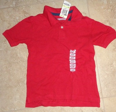 Buy New w Tag Red Collared Polo Shirt Boys size 4 4T with Paypal Buy New w Tag Red Collared Polo Shirt Boys size 4 4T with Paypal