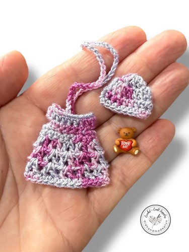My Mini Baby Clothes Crochet Dress Beanie Mini Bear 2.5 inch Zuru Doll BN #QHP11 - Picture 41 of 52