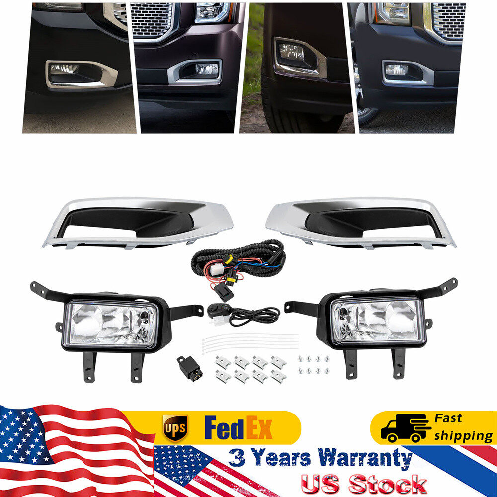 2015-2018 GMC Yukon/XL Bumper Fog Lights with Wire Switch Kit