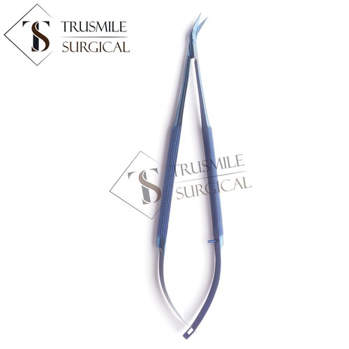 Titanium coated Neurosurgery Scissors Micro Scissors Angled Scissors - Picture 5 of 10
