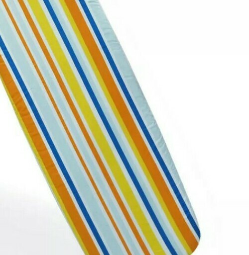 Honey Can Do Blue Orange Stripes Elastic Cotton Ironing Board Padded Cover-image