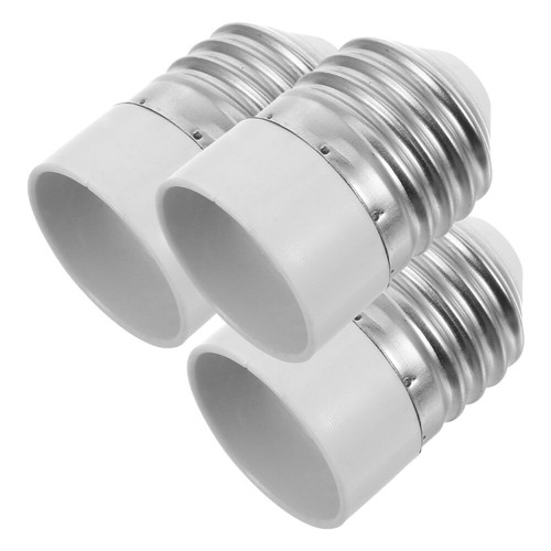 3 Pcs E27 to E14 Lamp Head Converter Pure Copper Light Adapter Socket Bulb - Picture 12 of 12